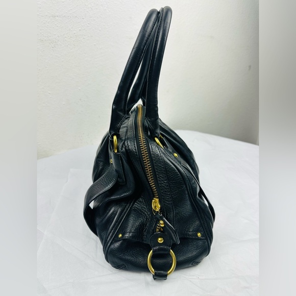 Banana Republic Black Leather Satchel - Picture 3 of 7